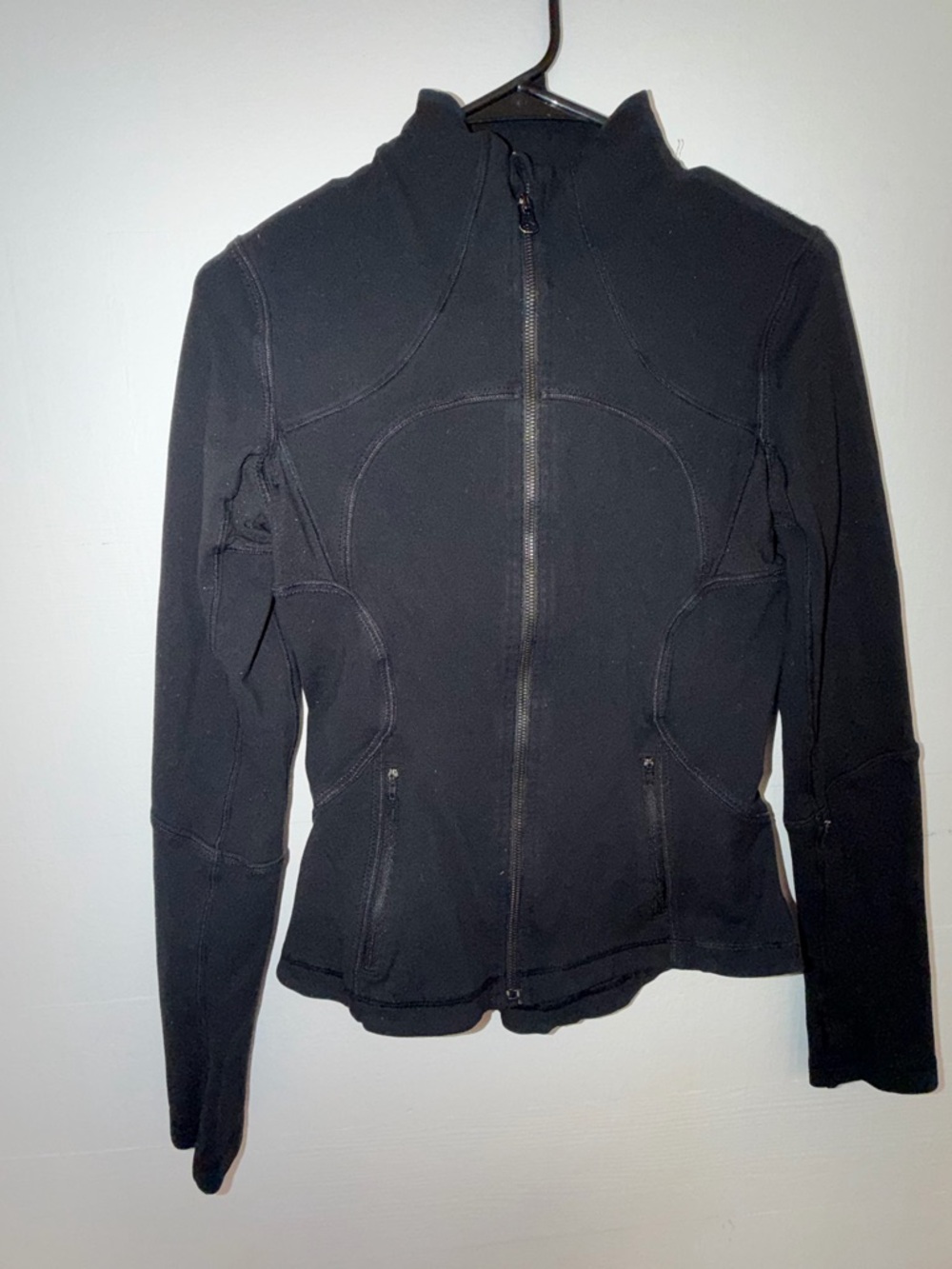 lululemon athletica Black Fitted Full-Zip Bomber Jacket